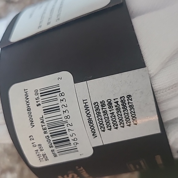 Vans White Ankle Socks - Picture 3 of 4